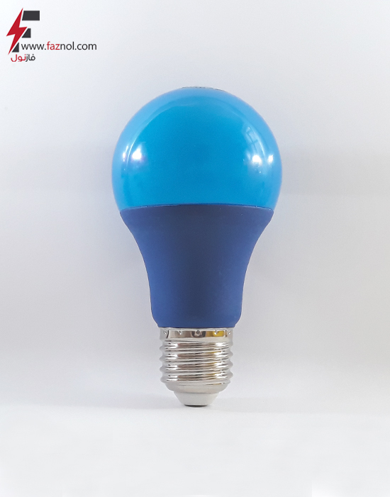 لامپ حبابی ال ای دی 9 وات ALBO- رنگ آبی