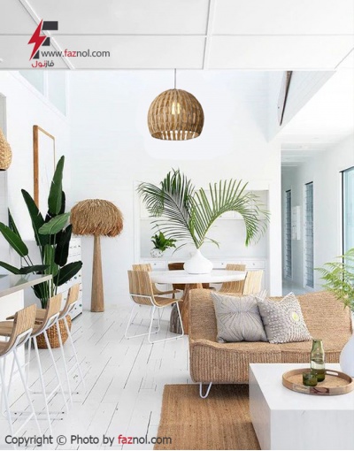 لوستر حصیری مدرن کد 102 لوستر حصیری مدرن کد 102