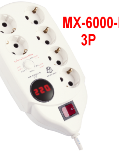 محافظ لوازم خانگی مولتی سیستم ارت دار دیجیتال MX-6000-D3P -میکرومکس