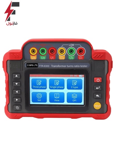 تست تبدیل ترانسفورماتورهای قدرت مدل TTR-6300 تست تبدیل ترانسفورماتورهای قدرت مدل TTR-6300