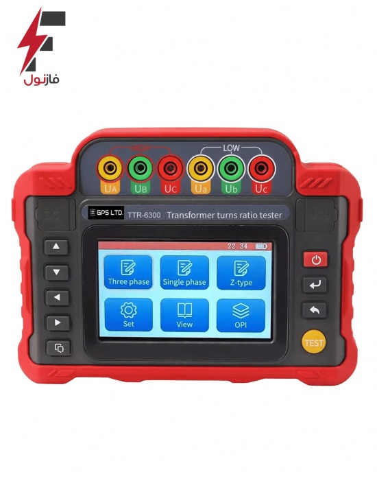 تست تبدیل ترانسفورماتورهای قدرت مدل TTR-6300