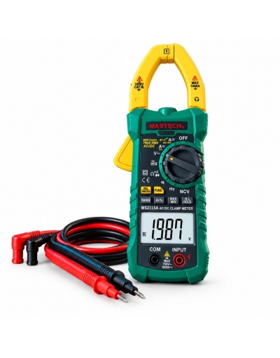 آمپرمتر کلمپی True RMS مدل MS2115A برند Mastech | اندازه‌گیری جریان AC/DC تا 1000 آمپر