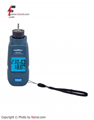 تستر پریزی مدل MX0531 ارت و جریان نشتی METRIX