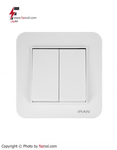 کلید و پریز سفید اقتصادی مدل ارس - ایران الکتریک
