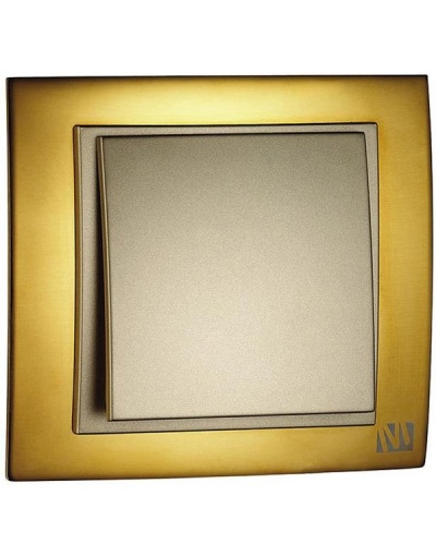 کلید و پریز لاکچری Mono ترکیه مدل کروم طلایی