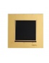 کلید و پریز ویرا الکتریک مدل امگا طلایی طلایی مشکی ( تمام شیشه )