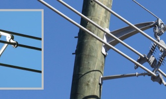 شبکه توزیع برق هوایی با کابل های فاصله دار